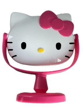 Sanrio Hello Kitty White Face with Hot Pink Bow Mirror
